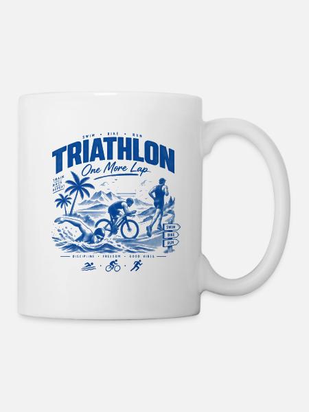 Triathlon Noch Eine Runde - Tasse - Weiß