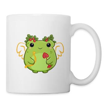 Love Frog with Heart Bow - Mug - white - Right