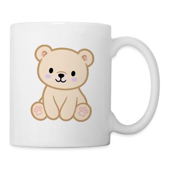 Colourful teddy bear for children - Mug - white - Right