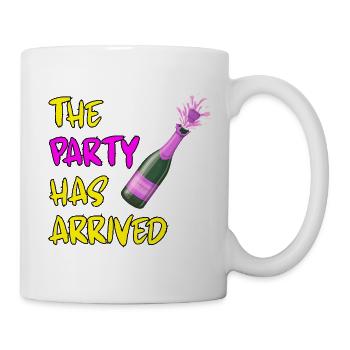 THE PARTY HAS ARRIVED, KANN LOS GEHEN MAUS - Tasse - Weiß - Rechts