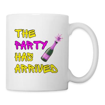 THE PARTY HAS ARRIVED, KANN LOS GEHEN MAUS - Tasse - Weiß - Rechts