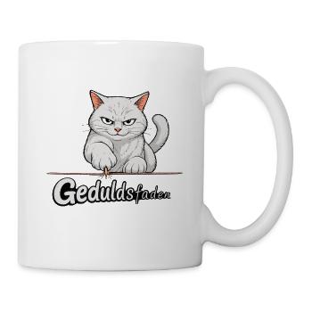 Geduldsfaden der Katze reißt - Tasse - Weiß - Rechts