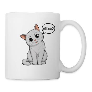 Miau? - Wie süß kann man sein?! - Tasse - Weiß - Rechts
