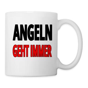 Angeln - Tasse - Weiß - Rechts