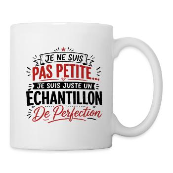 Femme humour, perfection, cadeau fête des mères - Mug blanc - blanc - Droite