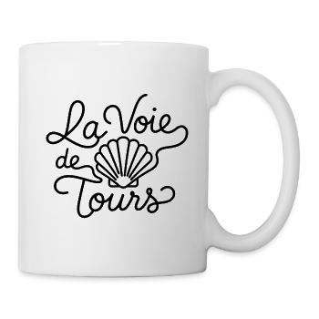 La Voie de Tours – Saint-Jacques Compostelle - Mug blanc - blanc - Droite