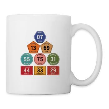 Vintage France Departments - Mug - white - Right