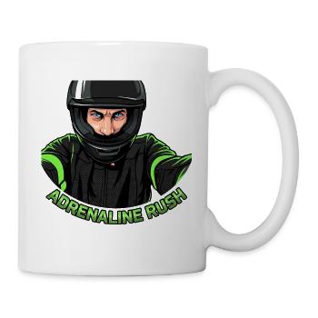 Biker Adrenaline Rush Helmet - Mug - white - Right