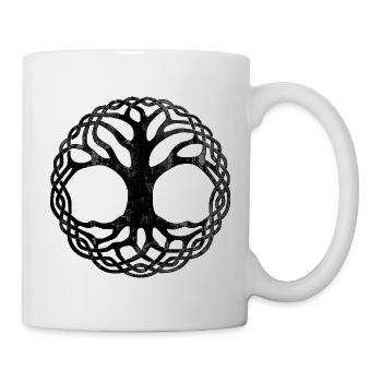 Arbre de Vie (en détresse) - Mug blanc - blanc - Droite