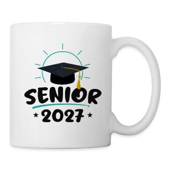 Abschlussjahrgang 2027 | Trikot des Jahrgangs 2027 - Tasse - Weiß - Rechts
