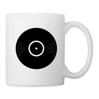 Vinyl-Schallplatte - Tasse - Weiß - Rechts