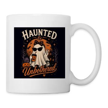 Verfluchtes und Ungestörtes Halloween - Tasse - Weiß - Rechts