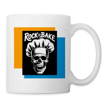 Rock and Bake Schädelkoch - Tasse - Weiß - Rechts