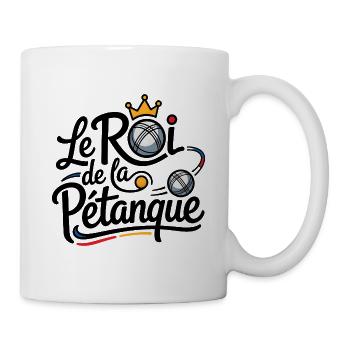 Le Roi de la Pétanque - Mug blanc - blanc - Droite