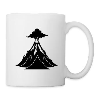 Vulkan - Tasse - Weiß - Rechts