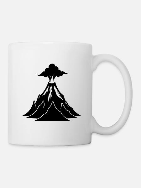 Vulkan - Tasse - Weiß