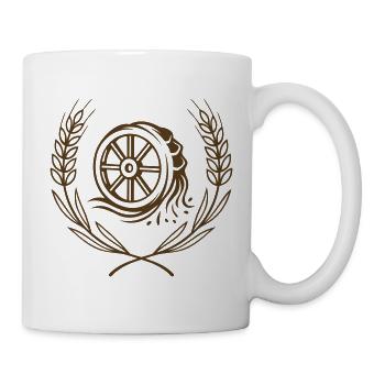 Moulin à roue – symbole artisanal du boulanger - Mug blanc - blanc - Droite