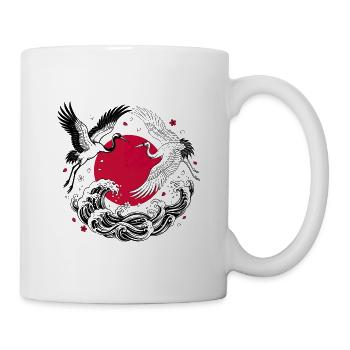 Japanese Cranes - Mug - white - Right