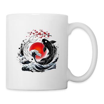 KOI FISH YIN YANG - Tasse - Weiß - Rechts