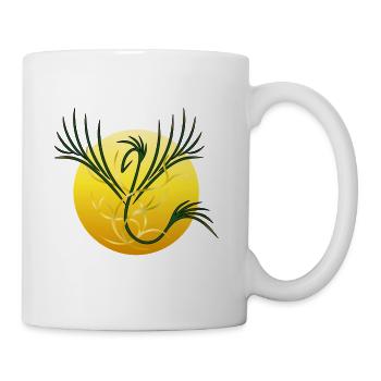 Sonnenphönix - Die Wiedergeburt des Lichts - Tasse - Weiß - Rechts