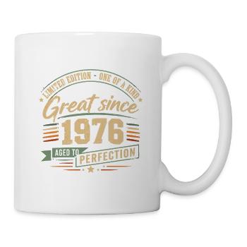 1976 Vintage Vintage Retro Birthday - Mug - white - Right
