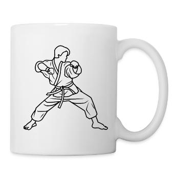 Karateka Line Sketch - Mug - white - Right