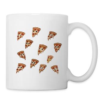 Pizzas - Mug blanc - blanc - Droite