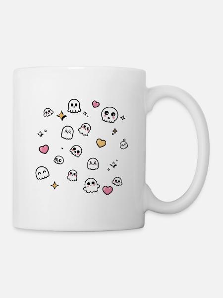 Niedliche Geisterparade - Tasse - Weiß