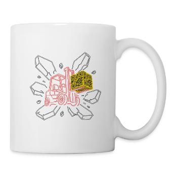 Conducteur de chariot élévateur drôle – Logistique - Mug blanc - blanc - Droite