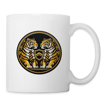 Deux tigres - Mug blanc - blanc - Droite