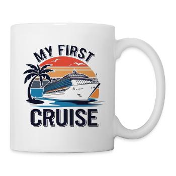 Meine erste Kreuzfahrt - Tasse - Weiß - Rechts