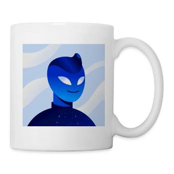 Blue Gradient Mask Avatar - Tasse - Weiß - Rechts