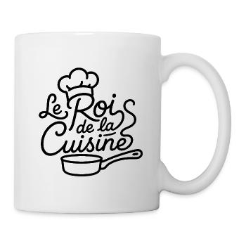 Roi de la Cuisine 👑 | Cadeau pour Chef Cuisiniet - Mug blanc - blanc - Droite