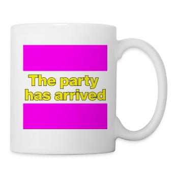 THE PARTY HAS ARRIVED, KANN LOS GEHEN MAUS - Tasse - Weiß - Rechts