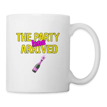 THE PARTY HAS ARRIVED, KANN LOS GEHEN MAUS - Tasse - Weiß - Rechts