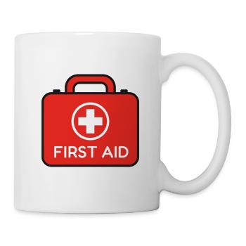 Trousse de premiers secours - Mug blanc - blanc - Droite