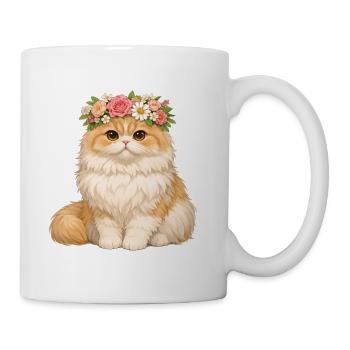 Perserkatze - Tasse - Weiß - Rechts
