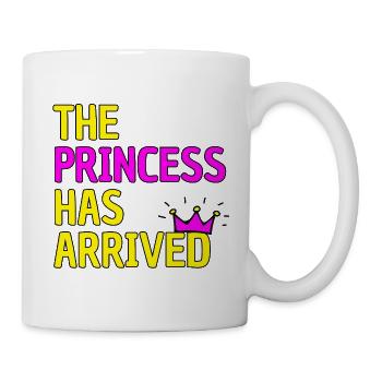 THE PRINCESS HAS ARRIVED, KANN LOSGEHEN MAUS - Tasse - Weiß - Rechts