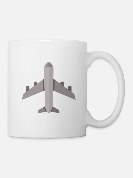Flugzeug - Tasse - Weiß