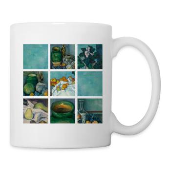 Kunst Malerei von Cezanne Impressionismus - Tasse - Weiß - Rechts