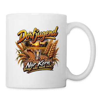 Landjugend , Dorfkind , Weizenkorn , Korn Trinker - Tasse - Weiß - Rechts