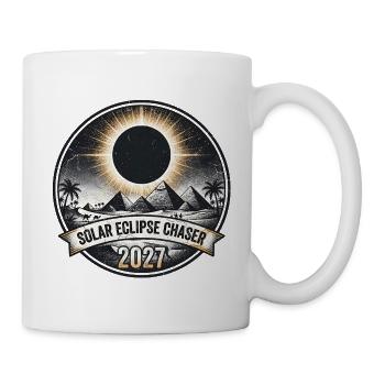 Sonnenfinsternisjäger 2027 - Tasse - Weiß - Rechts