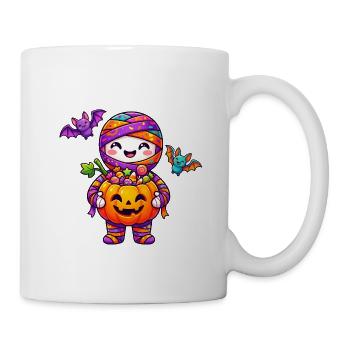 Kawaii Halloween Kürbisfreude - Tasse - Weiß - Rechts