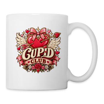 Cupid Club – Romantisches Herz mit Flügeln - Tasse - Weiß - Rechts