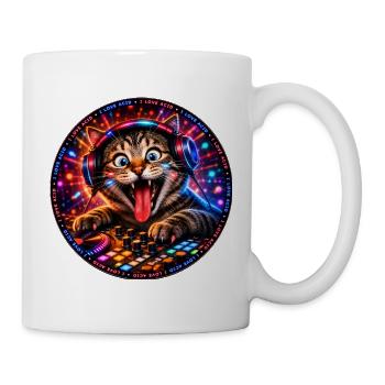 DropWild Milo DJ cat - Tasse - Weiß - Rechts
