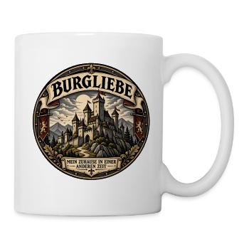 Burgliebe – Mein Zuhause in einer anderen Zeit - Tasse - Weiß - Rechts