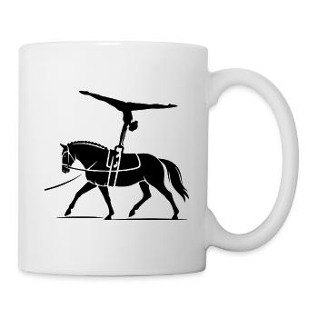 Voltigieren – Pferdeliebe trifft Turnsport - Tasse - Weiß - Rechts