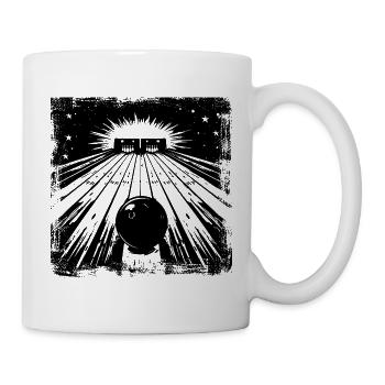 Bowling Skizze - Tasse - Weiß - Rechts
