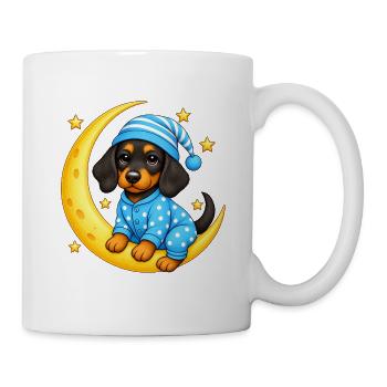 Gute Nacht Dackel - Tasse - Weiß - Rechts