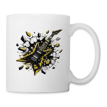 Explosive E-Gitarre – Thrash Metal Power Design - Tasse - Weiß - Rechts